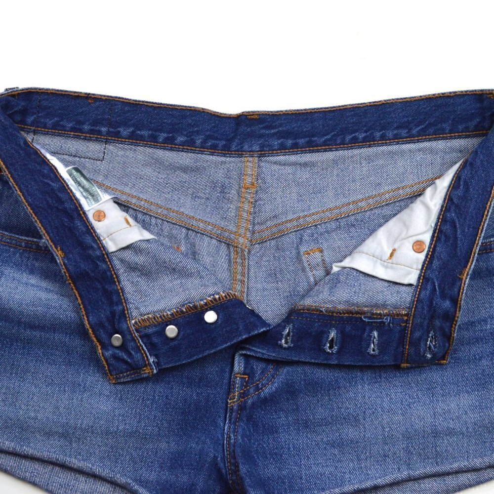 Levi's 501 Cut Off High Waist Shorts 31 - Picture 3 of 5